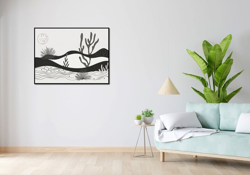 Plakat 100x75cm Ogród przy Nocy zdjęcie 4