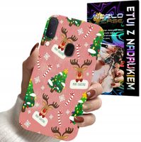 ETUI CASE DO SAMSUNG A20e - ŚWIĄTECZNE WZORY NA ŚWIĘTA RENIFER CHOINKA
