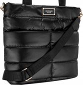 TOREBKA MONNARI Czarna SHOPPER BAG Listonoszka PIKOWANA NA RAMIĘ PASEK