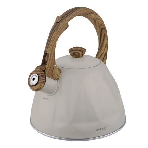 czajnik 2l z gwizdkiem kinghoff kh-1998 beżowy mat na Arena.pl