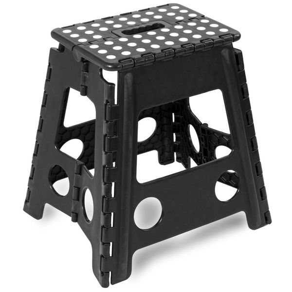 Stołek składany antypoślizgowy AMIGO CZARNY rozmiar L zdjęcie 7