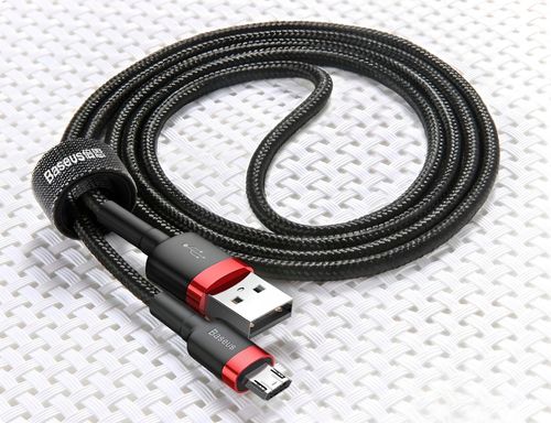 Kabel USB do Micro USB Baseus Cafule 1.5A 2m (czerwono-czarny) na Arena.pl