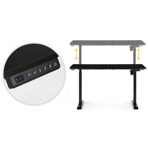 BIURKO ELEKTRYCZNE 140X70 CM REGULOWANE 76-121 CM CICHY SILNIK na Arena.pl