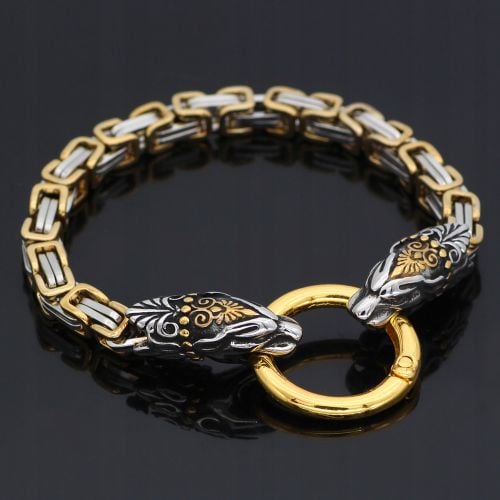 BRANSOLETA WIKINGÓW Wilki Nordycka Amulet 316L 431 na Arena.pl