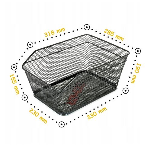 KOSZYK ROWEROWY CZARNY HT-113 tył przykręcany mały na Arena.pl