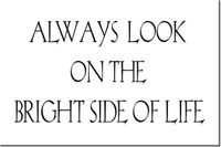 120CM 80CM OBRAZ NAPIS BRIGHT SIDE OF LIFE DRUK