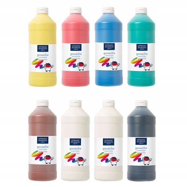 Zestaw farb plakatowych - L&B - 8 x 1l zdjęcie 1