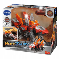 INTERAKTYWNY STEGOZAUR LUTOR MOTOZAURY DINO AUTO 60 DŹWIĘKÓW 2 W 1 VTECH