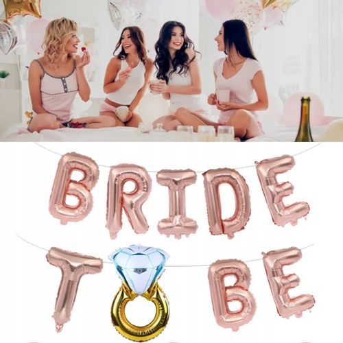 ZESTAW NA WIECZÓR PANIEŃSKI DEKORACJE WELON SZARFA TATUAŻE BALONY ROSE GOLD na Arena.pl