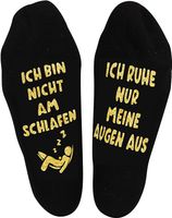 Skarpetki Antypoślizgowe Zabawne z Napisem po Niemiecku Uniwersalny Prezent