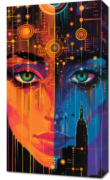 Obraz 40x70cm Cyfrowa Psyche zdjęcie 1
