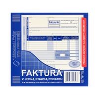 DRUK 131-4E FAKTURA Z JEDNĄ STAWKĄ PODATKU NETTO 5906858006537