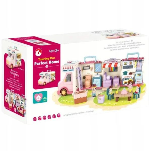 SAMOCHÓD TURYSTYCZNY KAMPER ZESTAW KEMPINGOWY FIGURKI DOMEK PIKNIK MELODIE zdjęcie 3