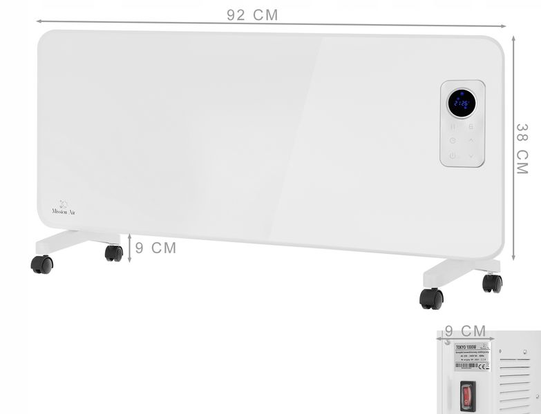 Grzejnik elektryczny konwektorowy TOKYO 2000W WiFi zdjęcie 3