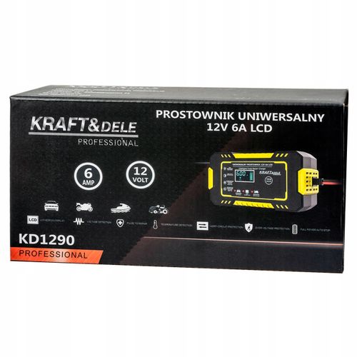 Inteligentny prostownik akumulatorowy LCD 12V / 6A na Arena.pl