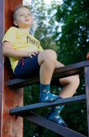 SKARPETKI WZOROWANE 11-15 LAT 33-35 wzór - dziewczynka