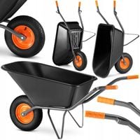 Taczka ogrodowa budowlana spawana HIGHER misa PVC HIGHER 150L 210kg