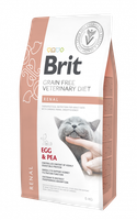 brit grain free veterinary diet cat renal jajko z groszkiem 5kg