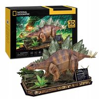 CUBIC FUN PUZZLE 3D NATIONAL GEOGRAPHIC STEGOZAUR - 62 ELEMENTY DS1054H