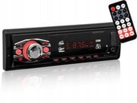 RADIO SAMOCHODOWE 1-DIN BLUETOOTH 2x USB AUX SD MP3 PILOT BATERIA
