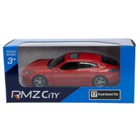 auto metalowe rmz - porsche panamera turbo red k-843