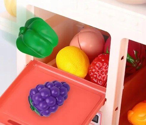 Kuchnia dla dzieci lodówka kran z wodą para różowa 64AR na Arena.pl