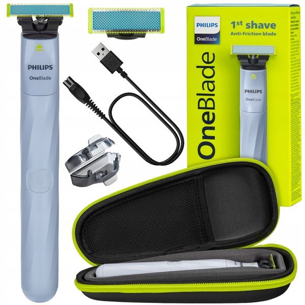 GOLARKA MĘSKA PHILIPS ONEBLADE FIRST SHAVE DLA WRAŻLIWEJ SKÓRY + ETUI zdjęcie 1