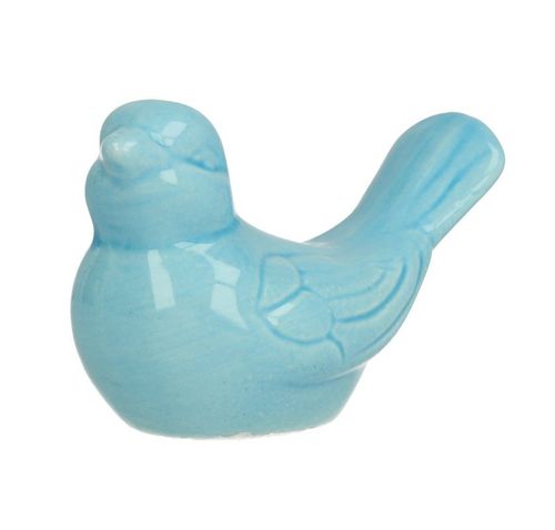 FIGURKA CERAMICZNA PTAK BŁĘKITNY 5X7 CM na Arena.pl