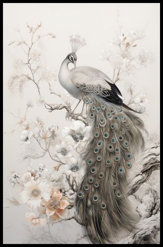 Plakat 53x81cm Pawia Gracja na Arena.pl