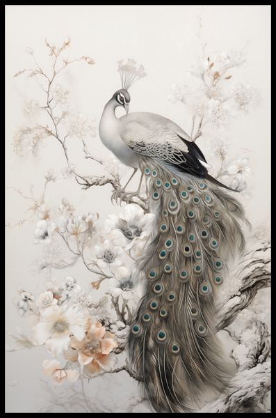 Plakat 53x81cm Pawia Gracja zdjęcie 2