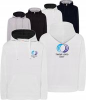 BLUZA męska z kontrastowym kapturem TWÓJ HAFT LOGO GRAFIKA firmowa 10 szt