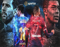 Puzzle tradycyjne Ronaldo Messi Neymar - dla fanów