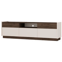 Szafka RTV 5 Szuflad Piaskowy Beż + Orzech Okapi 172 cm KORTIS LP