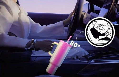 Kubek Termiczny TERMOS Dla Kobiet Na Kawę Herbatę Ze Słomką Duży 1,1L 07F na Arena.pl