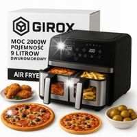 2X Frytkownica Beztłuszczowa Dwukomorowa AIR FRYER Frytownica Nieprzywieraj