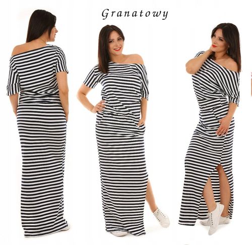 F370 maxi SUKIENKA rozcięcie WZORY na Arena.pl