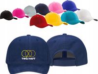 Dziecięca Czapka 6 panelowaTWÓJ HAFT LOGO NAPIS firmowa reklamowa
