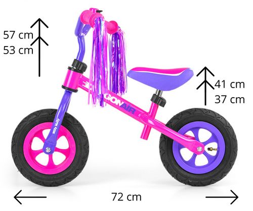 Rowerek Biegowy Dragon Air Pink na Arena.pl