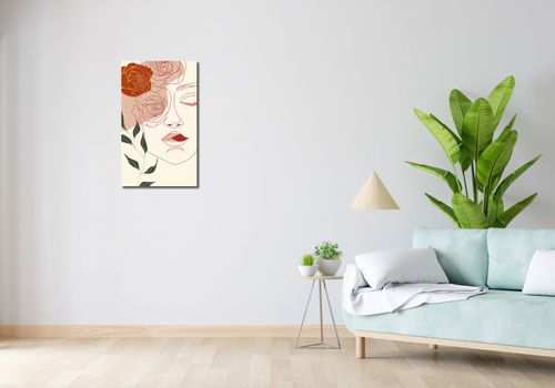 Obraz 40x70cm Beż i Twarz na Arena.pl