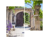 60X60CM ZEGAR STARE OPACTWO ST HILAIRE OBRAZ DREWNO ŚCIAN KWADRAT