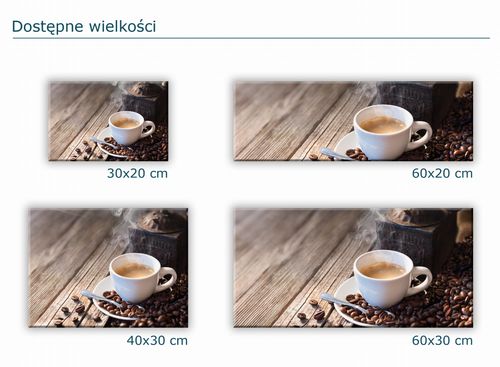 SZKLANA DESKA KUCHENNA 60x20 205c Kawa na Arena.pl