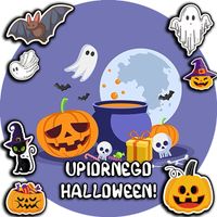 OPŁATEK NA TORT 20CM - HALLOWEEN DYNIA PAJĄKI + IMIĘ + ! 15CM 18CM