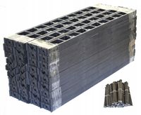 ZESTAW OBRZEŻE TRAWNIKOWE OGRODOWE BORDER 78mm 40m + 200 KOTEW