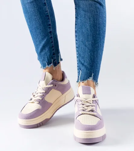Fioletowe sneakersy na platformie Crim 40 na Arena.pl