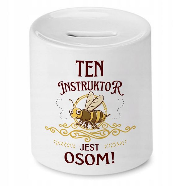 Skarbonka Dla Instruktora Na Urodziny Na Prezent Z Nadrukiem Ze Zdjęciem zdjęcie 1