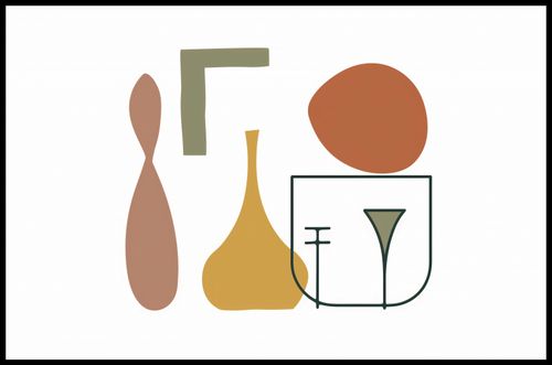 Plakat 91,5x60cm Naczynia na Arena.pl