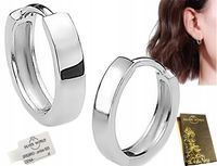 KOLCZYKI SREBRNE 925 KOŁA KREOLKI WISZĄCE ANGIELSKIE GŁADKIE SREBRO 925