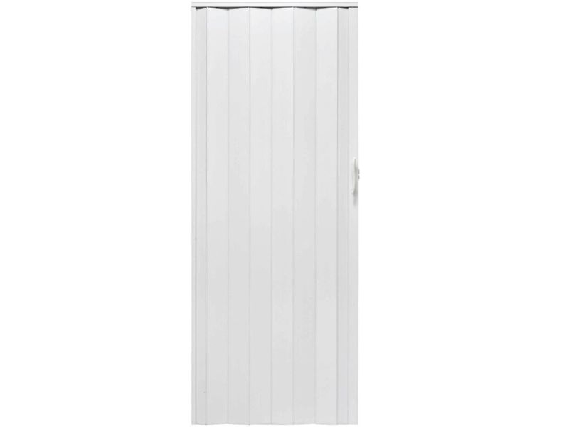 Drzwi harmonijkowe 001P BIAŁY MAT - 80 cm zdjęcie 2