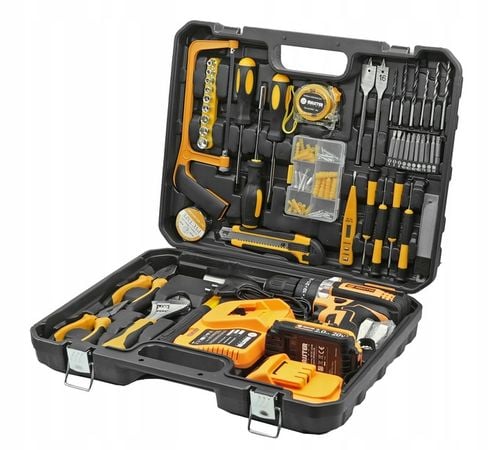 UDAROWA Wiertarka Wkrętarka AKUMULATOROWA WALIZKA 2xAKU 20V BITY na Arena.pl