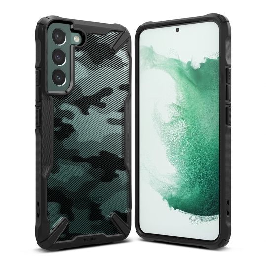 Etui RINGKE Fusion X do Galaxy S22 Plus - Camo Black zdjęcie 1